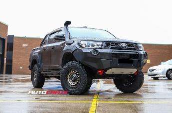 TOYOTA HILUX N80 RUGGED X ZOMBIE SATIN BLACK MACHINED BRONZE TINT